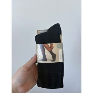 Boody Men's Work/Boot Sock – Black – Size 6–11